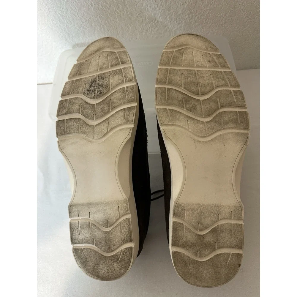 Nordstrom Ortholite Mens Moc Toe Derby Sneaker Casual Suede Lace Up Brown Sz 11M